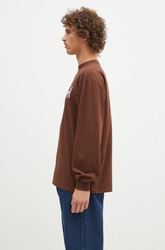 Aries longsleeve din bumbac Temple Longsleeve Tee AR6066602 maro AW24