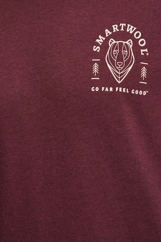 Спортивний лонгслів Smartwool Bear Stare SW002598 бордо