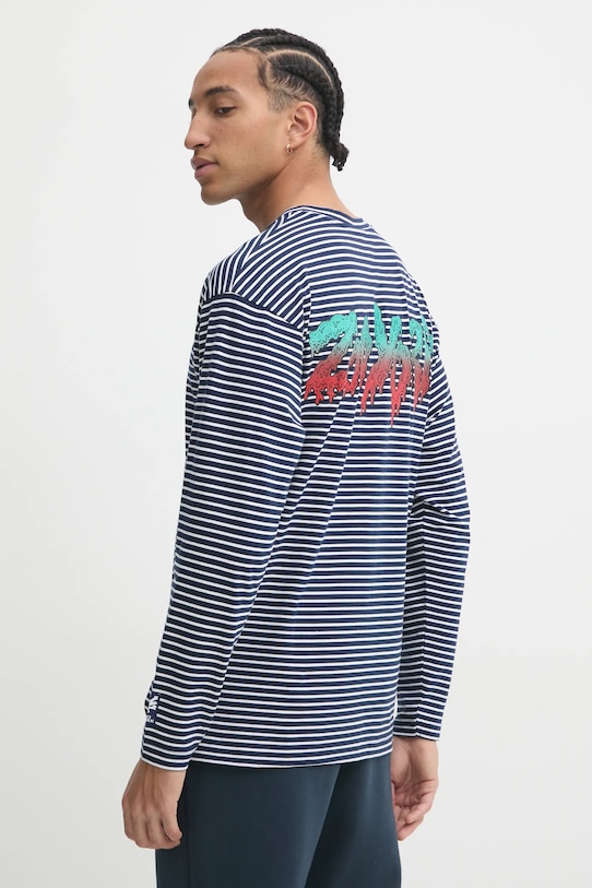 Одяг Бавовняний лонгслів Zoo York 60240007 темно-синій