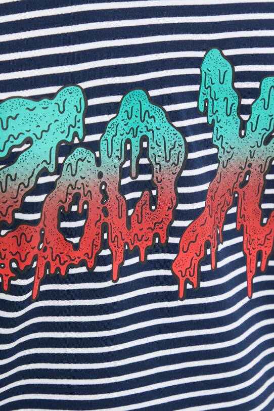 Бавовняний лонгслів Zoo York 60240007 темно-синій