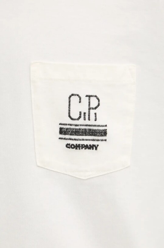 Бавовняний лонгслів C.P. Company 17CMTS179A006203W бежевий