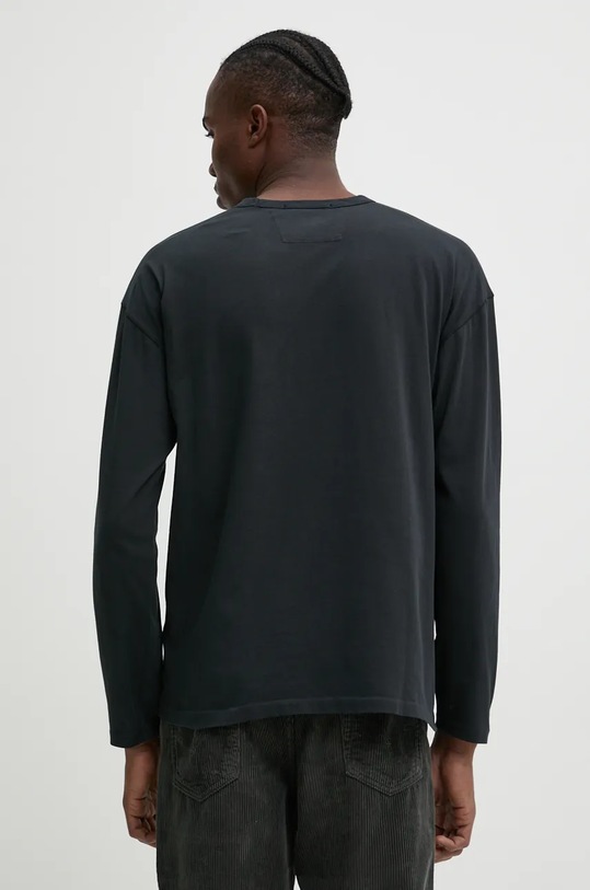 Одяг Бавовняний лонгслів C.P. Company 17CMTS182A005697G темно-синій