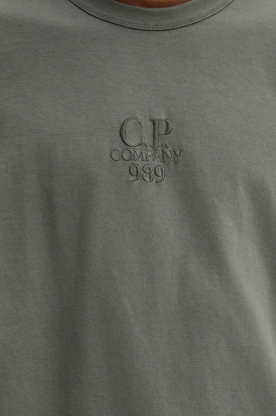 C.P. Company longsleeve din bumbac 17CMTS182A005697G verde