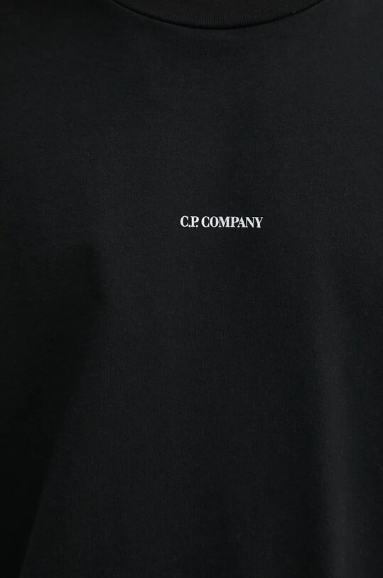 Хлопковый лонгслив C.P. Company 17CMTS284A005870G чёрный