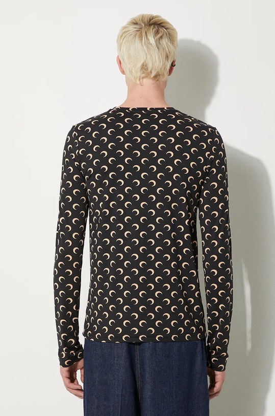 Clothing Marine Serre t-shirt Recycled Moon Jersey Second Skin Regular Top MTO116A.CJER0001 black