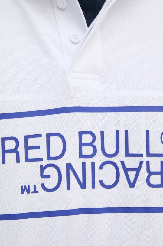 Pepe Jeans longsleeve din bumbac Red Bull Racing x Pepe Jeans RM540011 alb