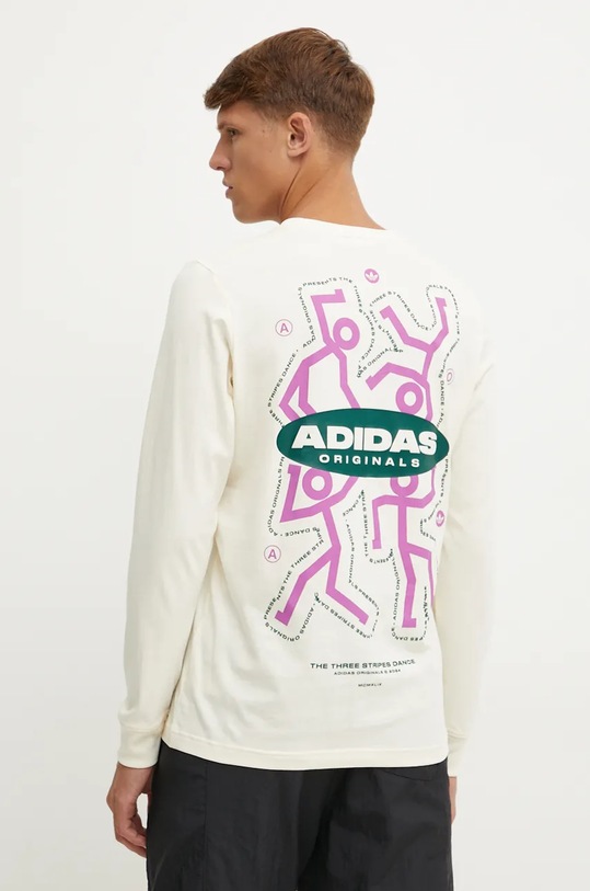 adidas Originals tricou print bej IX6785