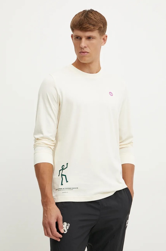 Îmbrăcăminte adidas Originals tricou IX6785 bej