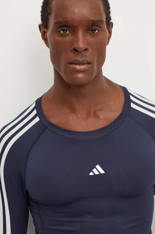 Лонгслив для тренировок adidas Performance Techfit тёмно-синий IW0657