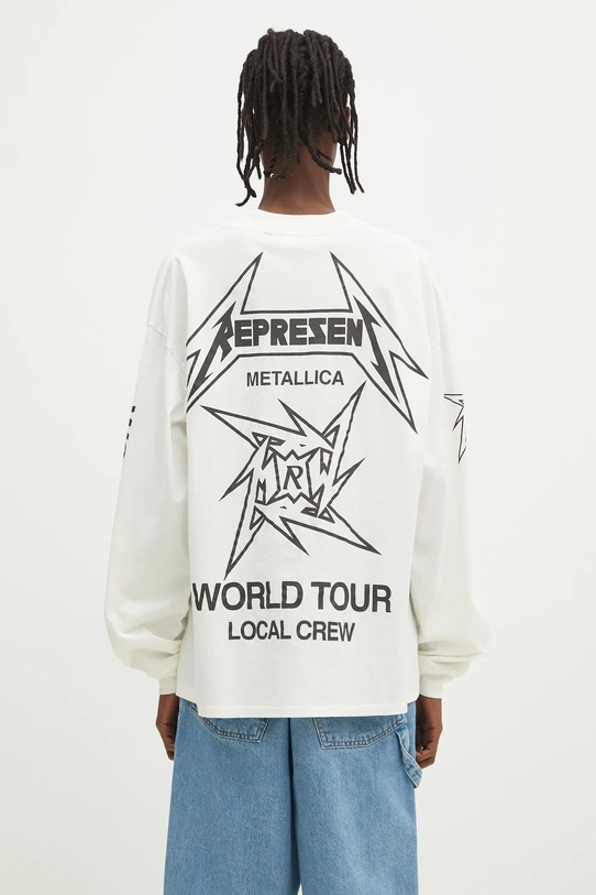 Ρούχα Μακρυμάνικο Represent Metallica 40 Year Anniversary Longsleeve MLM4368.072 μπεζ