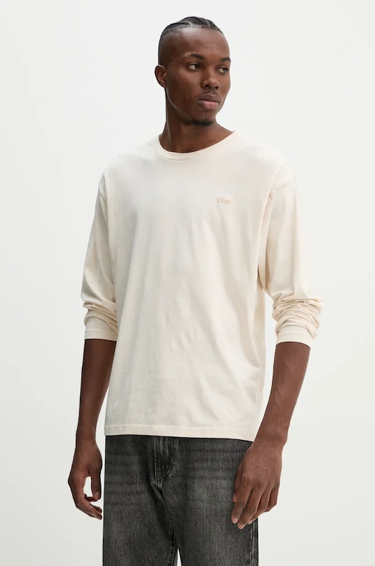 Won Hundred longsleeve din bumbac uni bej 3301.12063
