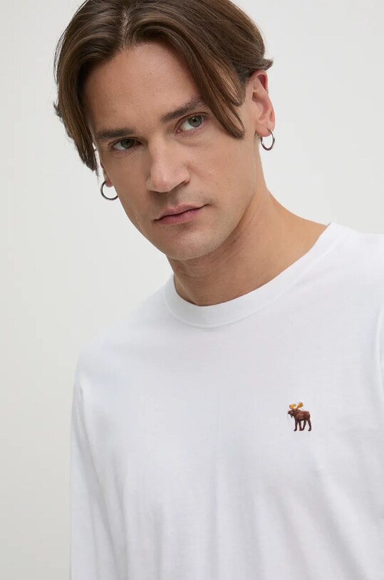 Bavlnené tričko s dlhým rukávom Abercrombie & Fitch 3-pak KI124.4494.555