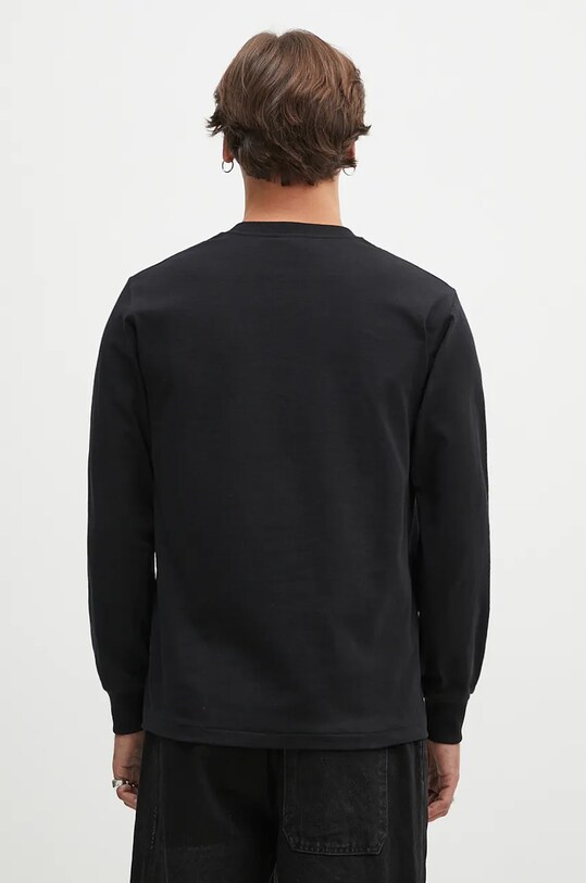 Одяг Бавовняний лонгслів A Bathing Ape One Point Longsleeve 1K80111017 чорний