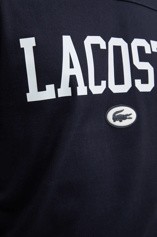 Хлопковый лонгслив Lacoste TH7609 чёрный