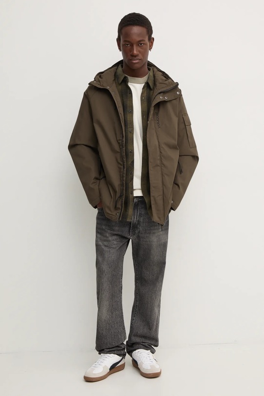 Hollister Co. longsleeve bawełniany KI324.4170.330 beżowy AW24