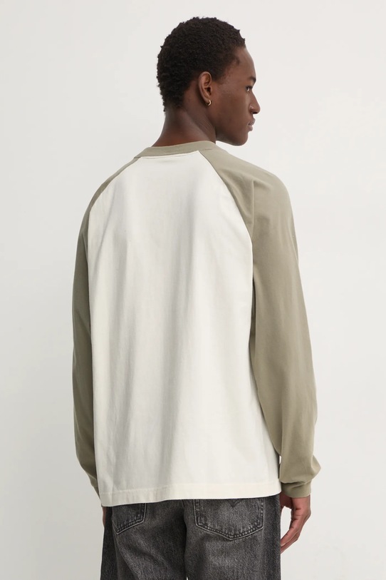 Odzież Hollister Co. longsleeve bawełniany KI324.4170.330 beżowy