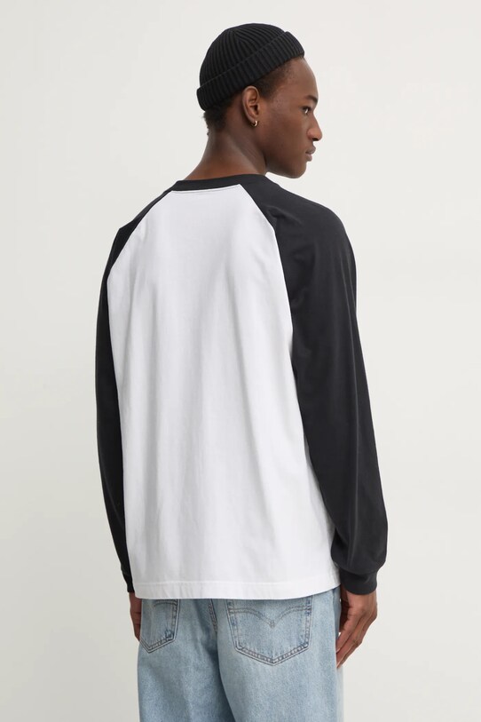 Odzież Hollister Co. longsleeve bawełniany KI324.4170.900 biały