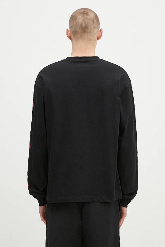 Odjeća Pamučna majica dugih rukava PLEASURES Oe Heavyweight Long Sleeve P24F045 crna