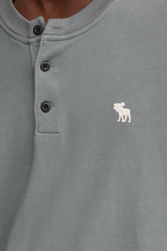 Abercrombie & Fitch longsleeve bawełniany KI124.4534.120 szary