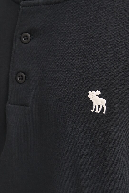 Abercrombie & Fitch longsleeve bawełniany KI124.4534.900 czarny