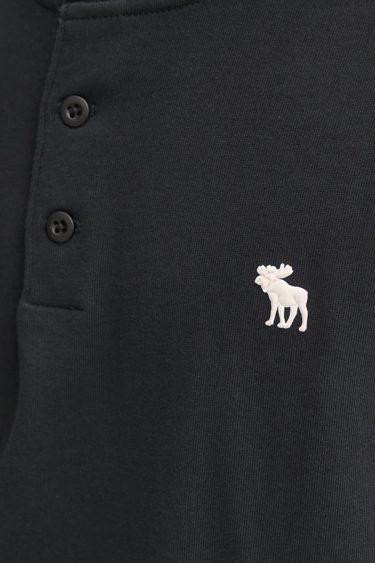 Abercrombie & Fitch longsleeve bawełniany KI124.4534.900 czarny