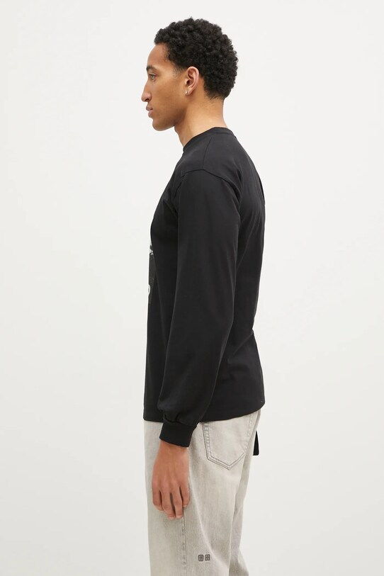 Хлопковый лонгслив No Problemo Visitors NP60024.02 чёрный AW24