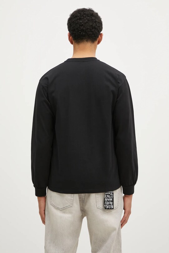 Одежда Хлопковый лонгслив No Problemo Visitors NP60024.02 чёрный