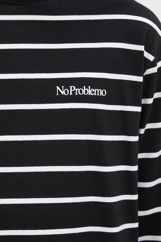 No Problemo cotton longsleeve top Mini Problemo black NP60030.02