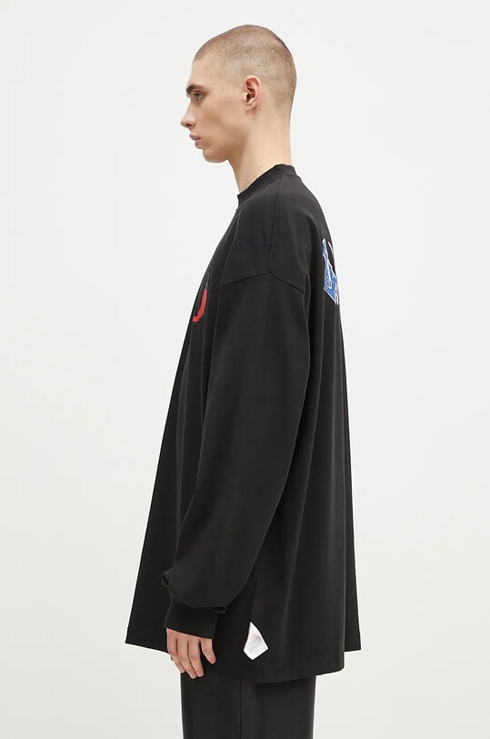 032C longsleeve bawełniany ''Office Fruit'' Oversized Longsleeve F24.URC.0271.050 czarny AW24
