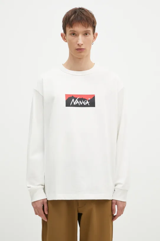 Nanga longsleeve Eco Hybrid Box Logo Longsleeve pozostałe biały NW2431.1E150.A