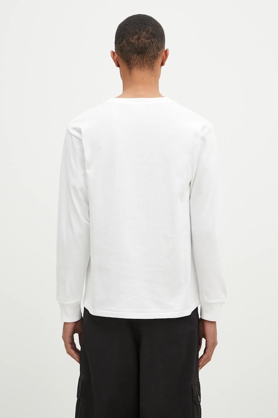 Abbigliamento A Bathing Ape top a maniche lunghe in cotone By Bathing Ape Longsleeve 1K80111015 bianco