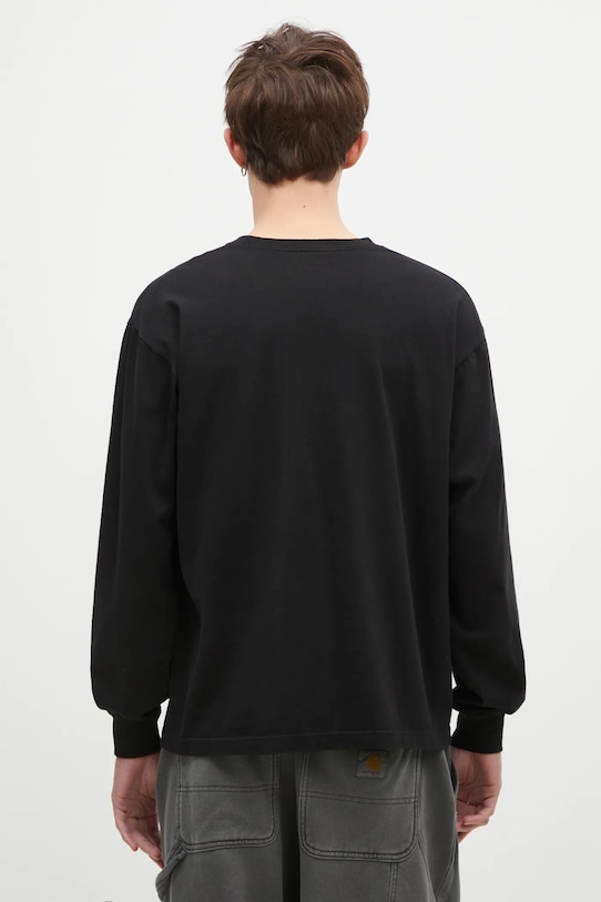 Odzież NEIGHBORHOOD longsleeve bawełniany Tee Longsleeve-13 242PCNH.LT18 czarny
