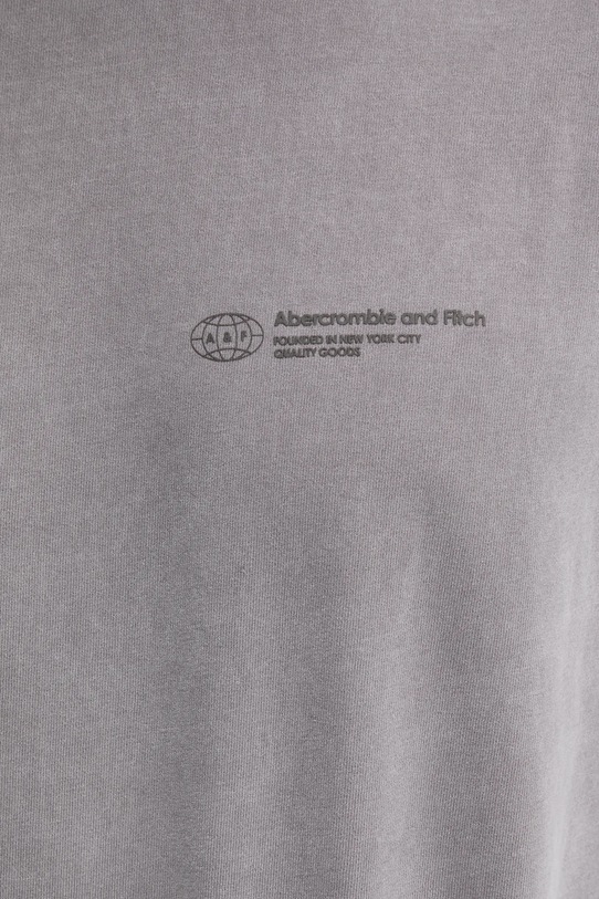 Bavlněné tričko s dlouhým rukávem Abercrombie & Fitch KI123.4080.140 šedá