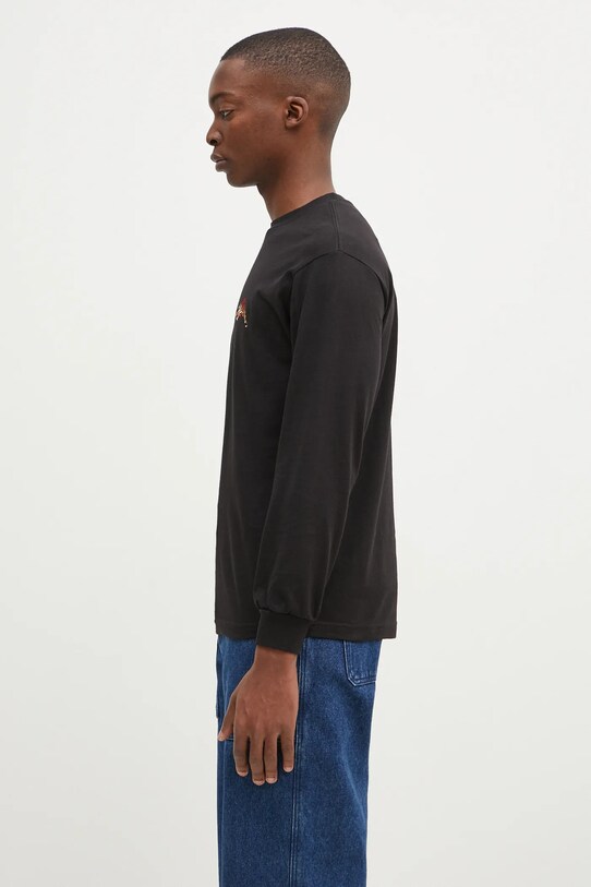 Wacko Maria cotton longsleeve top Tim Lehi 24FW.WMT.LT01 black AW24