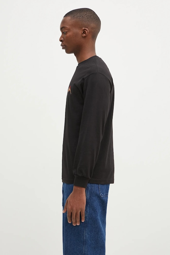 Wacko Maria top a maniche lunghe in cotone Tim Lehi 24FW.WMT.LT01 nero AW24