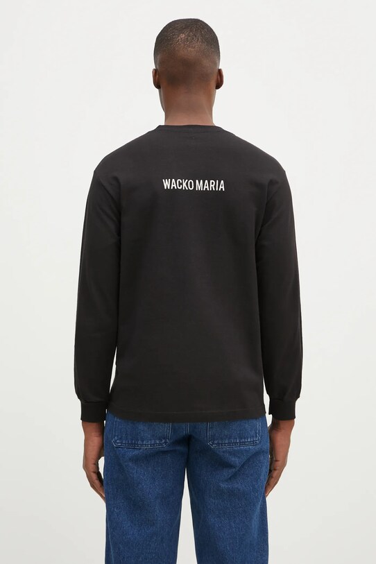 Clothing Wacko Maria cotton longsleeve top Tim Lehi 24FW.WMT.LT01 black