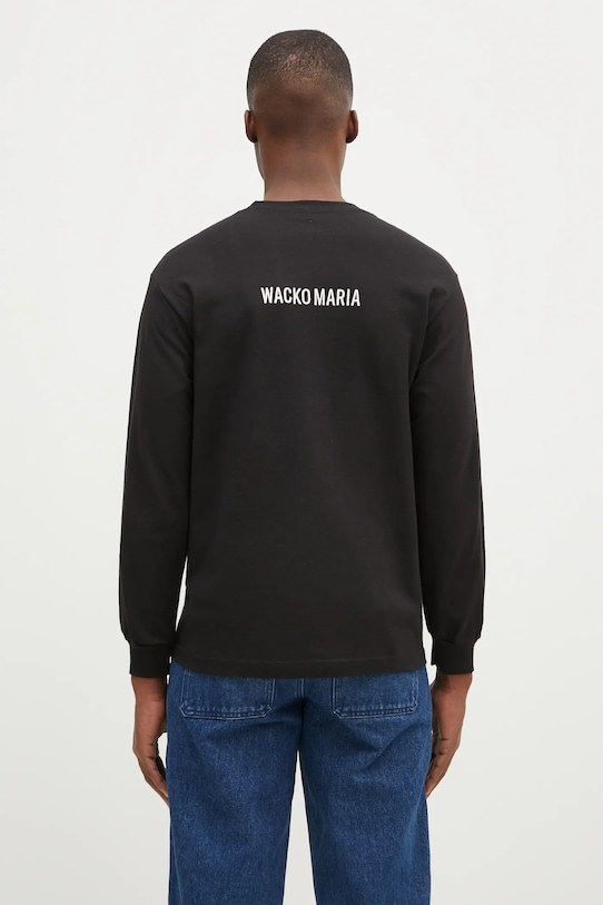 Abbigliamento Wacko Maria top a maniche lunghe in cotone Tim Lehi 24FW.WMT.LT01 nero