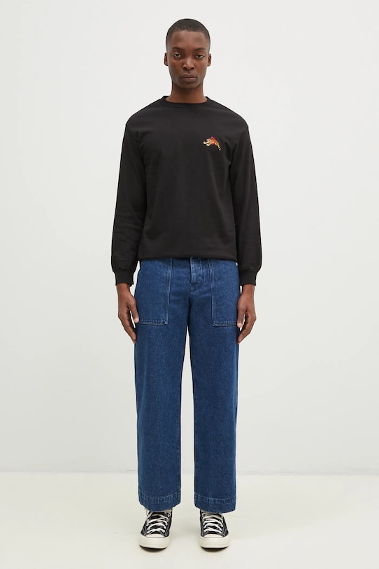 Wacko Maria top a maniche lunghe in cotone Tim Lehi 24FW.WMT.LT01 nero