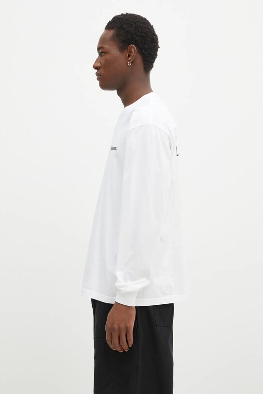 Памучна блуза с дълги ръкави NEIGHBORHOOD 242PCNH.LT01 бял AW24