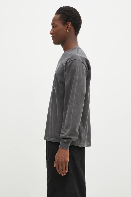 NEIGHBORHOOD longsleeve din bumbac 242PCNH.LT15 gri AW24
