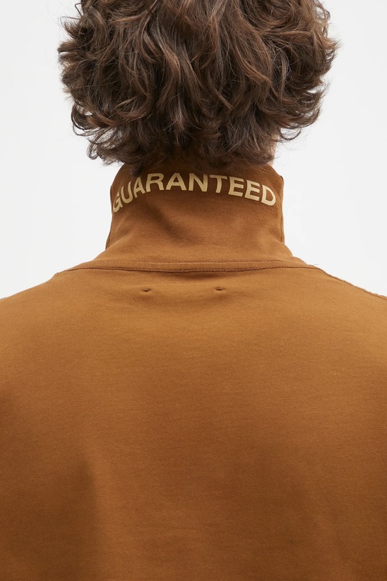 Bavlnené tričko s dlhým rukávom PLEASURES Satisfaction Turtleneck P24W026