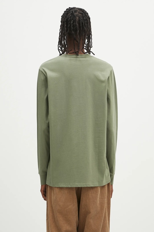 Îmbrăcăminte Carhartt WIP longsleeve din bumbac L/S Pocket T-Shirt I030437.667XX verde