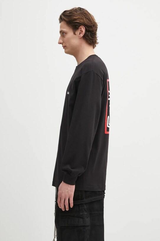 Wacko Maria cotton longsleeve top x Keith Haring KH.WM.LT01 black AW24