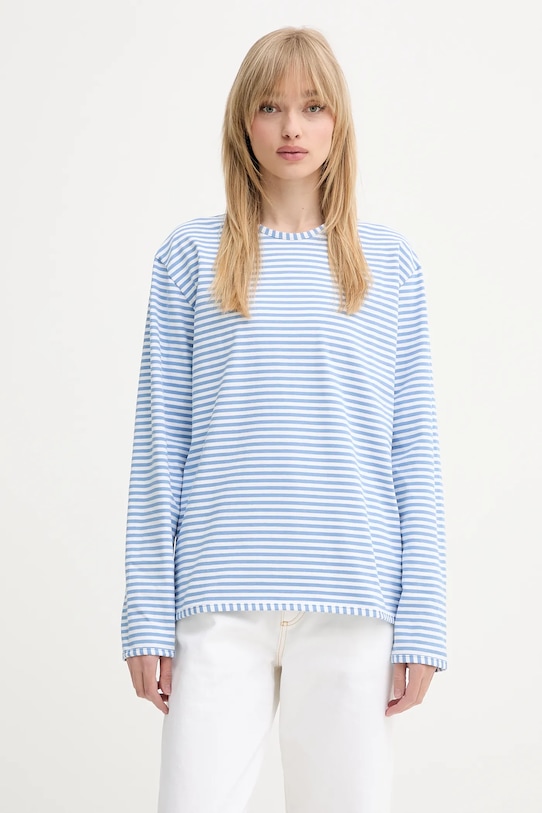 Abbigliamento Sunnei top a maniche lunghe in cotone RTWXJER004 blu