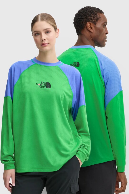 Tričko s dlhým rukávom The North Face TNF x Yinka Ilori potlač zelená NF0A89GMPO81