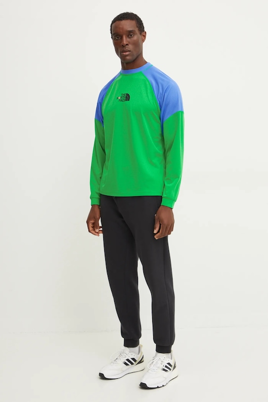 Tričko s dlhým rukávom The North Face TNF x Yinka Ilori zelená NF0A89GMPO81