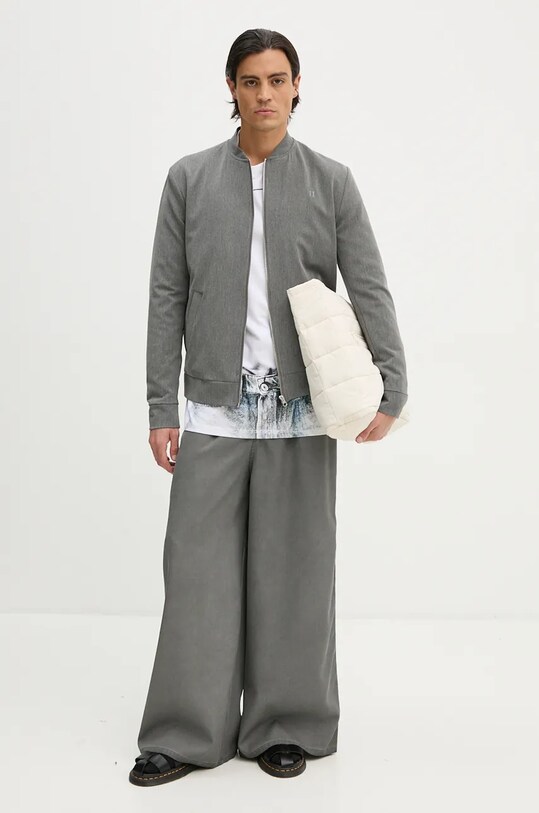 Y/Project longsleeve din bumbac YP TROMPE L'OEIL LONG SLEEVE T-SHIRT alb 204TS021