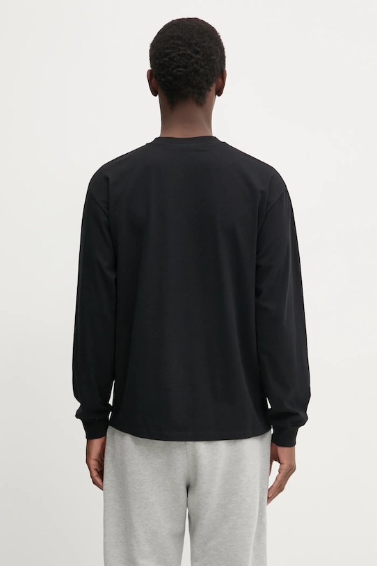 Bavlněné tričko s dlouhým rukávem No Problemo Mini Problemo Longleeve Tee NP60029.02 černá