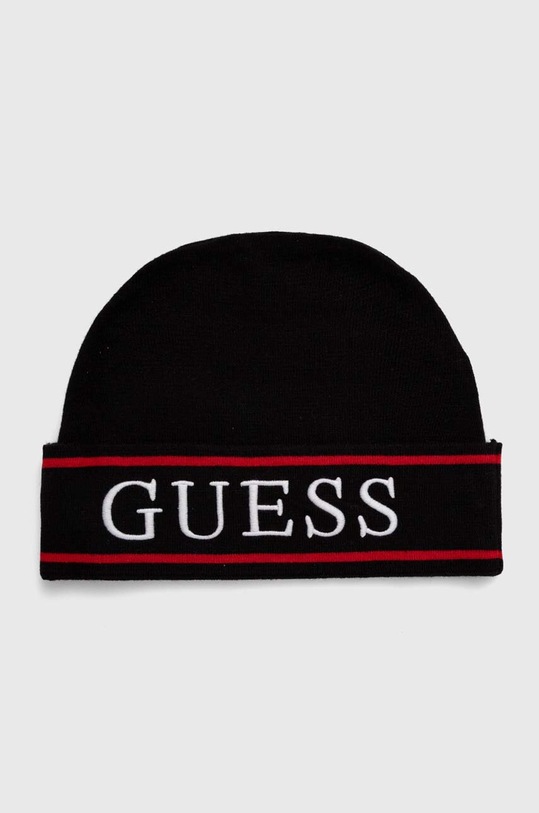 Guess czapka dziecięca aplikacja czarny L4YZ00.Z3GW0.9BYH