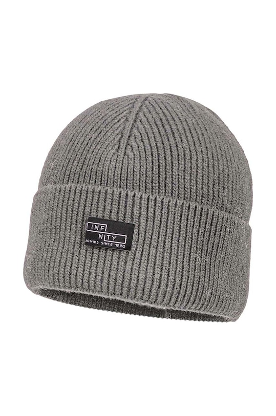 Детская шапка с примесью шерсти Jamiks BERGER с добавлением шерсти серый BERGER.NAK.gl.JZH348